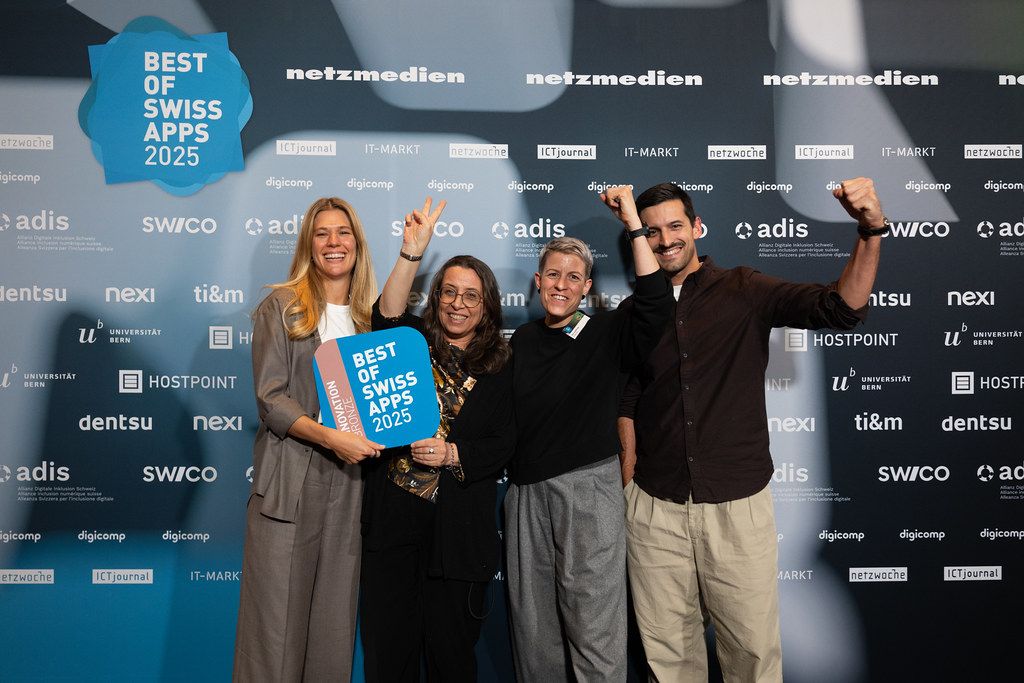 LEGhub wurde bei den Best of Swiss Apps Awards ausgezeichnet.